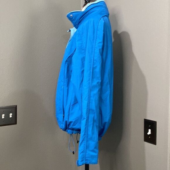 LL BEAN Storm Chaser Jacket Outter Layer Only 264929 Royal Blue Light Blue - Picture 10 of 12